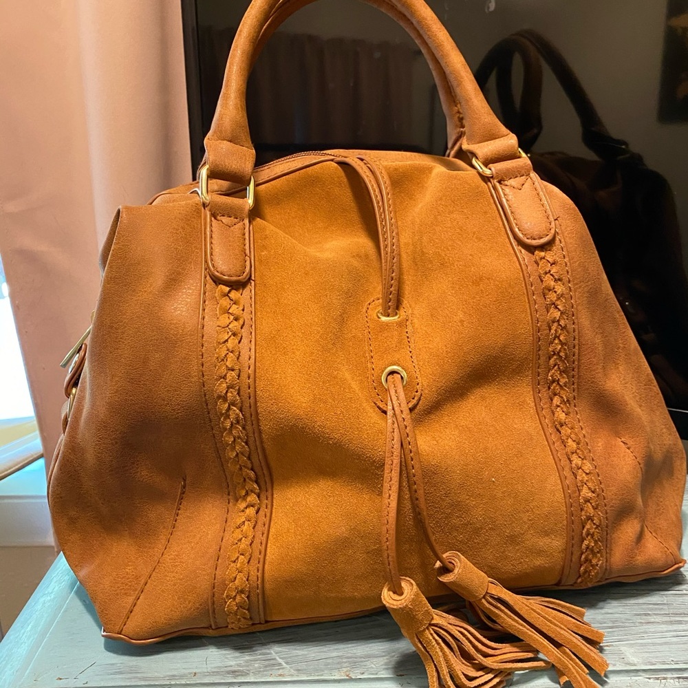 Faux suede Maurices purse